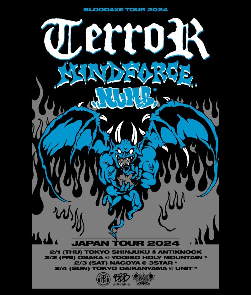 TERROR / MINDFORCE / NUMB JAPAN TOUR 2024