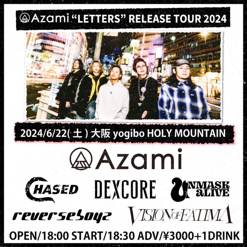 Azami “LETTERS” RELEASE TOUR 2024
