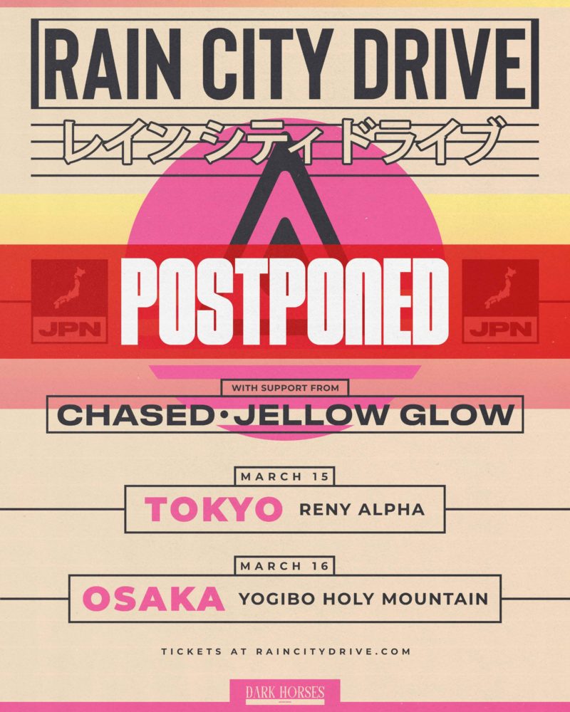 【公演延期】RAIN CITY DRIVE JAPAN TOUR 2026【POSTPONED】
