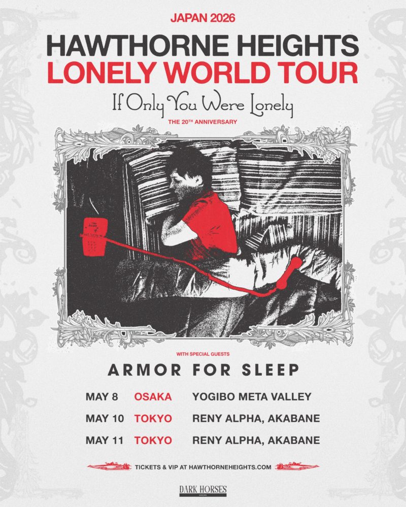 HAWTHORNE HEIGHTS “LONELY WORLD TOUR JAPAN 2026”